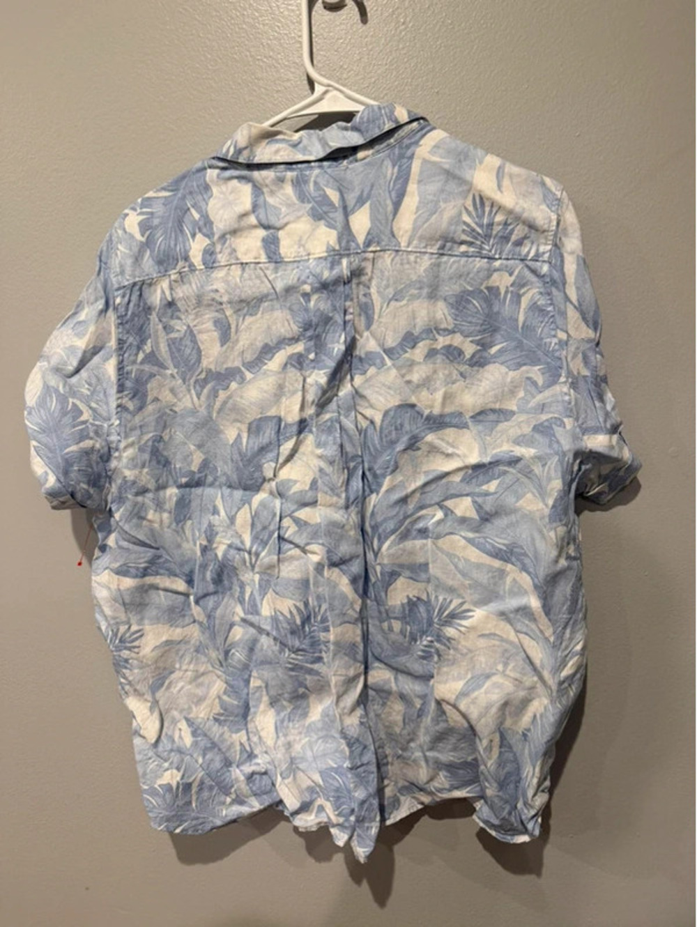 Tommy Bahama 100% Linen Blue Tropical Button Front Shirt XL - Picture 2 of 6